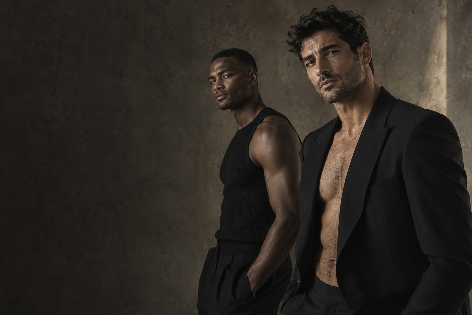 Conceptual male fashion editorial